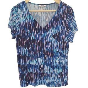 TanJay | Petite Short Sleeve Layered Blouse